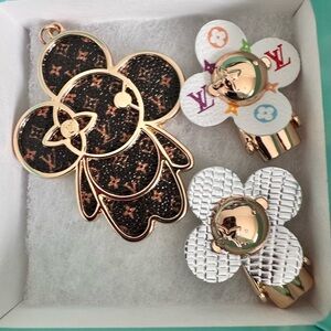 Brown and gold charms